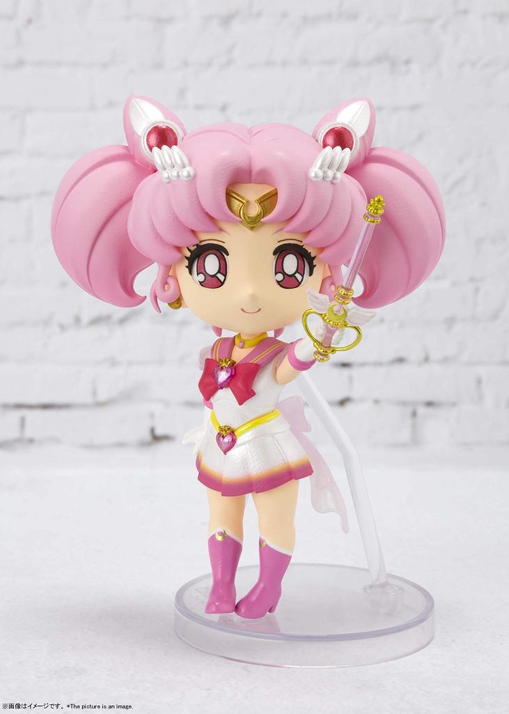 TAMASHII NATIONS Figuarts mini Pretty Guardian Sailor Moon Super Sailor Chibi Moon Approximately 90mm PVC ABS Painted Movable Figure -Eternal edition-