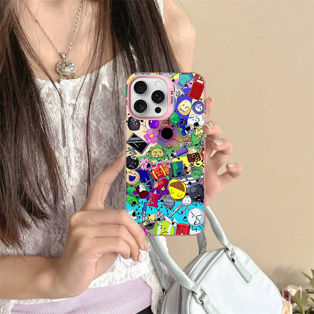 Anime Bfdi Battle For D-Dream Island Phone Case For IPhone 16 15 14 13 12 11 17 Pro MAX Plus Pro Matte Shockproof Cover