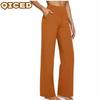 Women's Fashion Casual Solid Color Print Pants & Capris