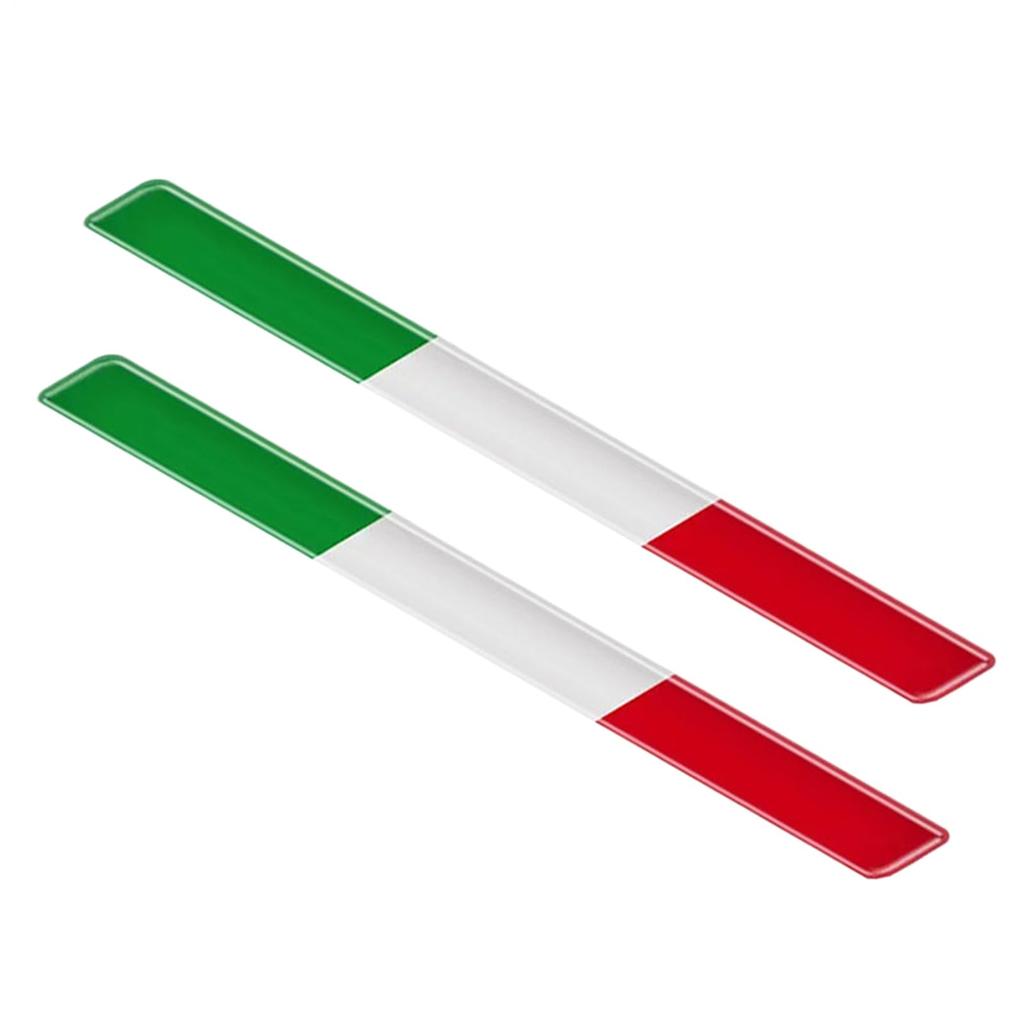 Italian Flag Sticker Small - 3D Window Decal for Cars | Adhesive Bike Graphic