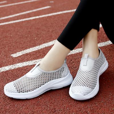 Fashion Summer New Women's Shoes Wholesale Breathable Step Shoes Large Mesh Middle-Aged And Elderly Casual Shoes Live Broadcast Send