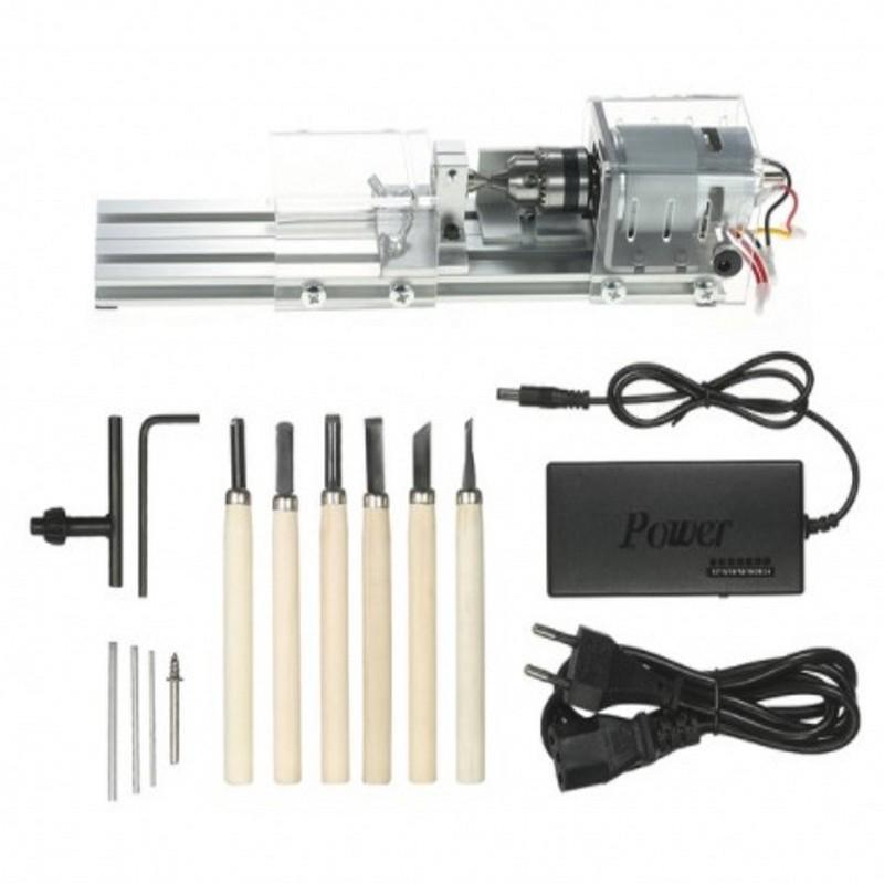 Mini DIY Buddhist Beads Woodworking Lathe: Grinding, Polishing, Cutting Machine