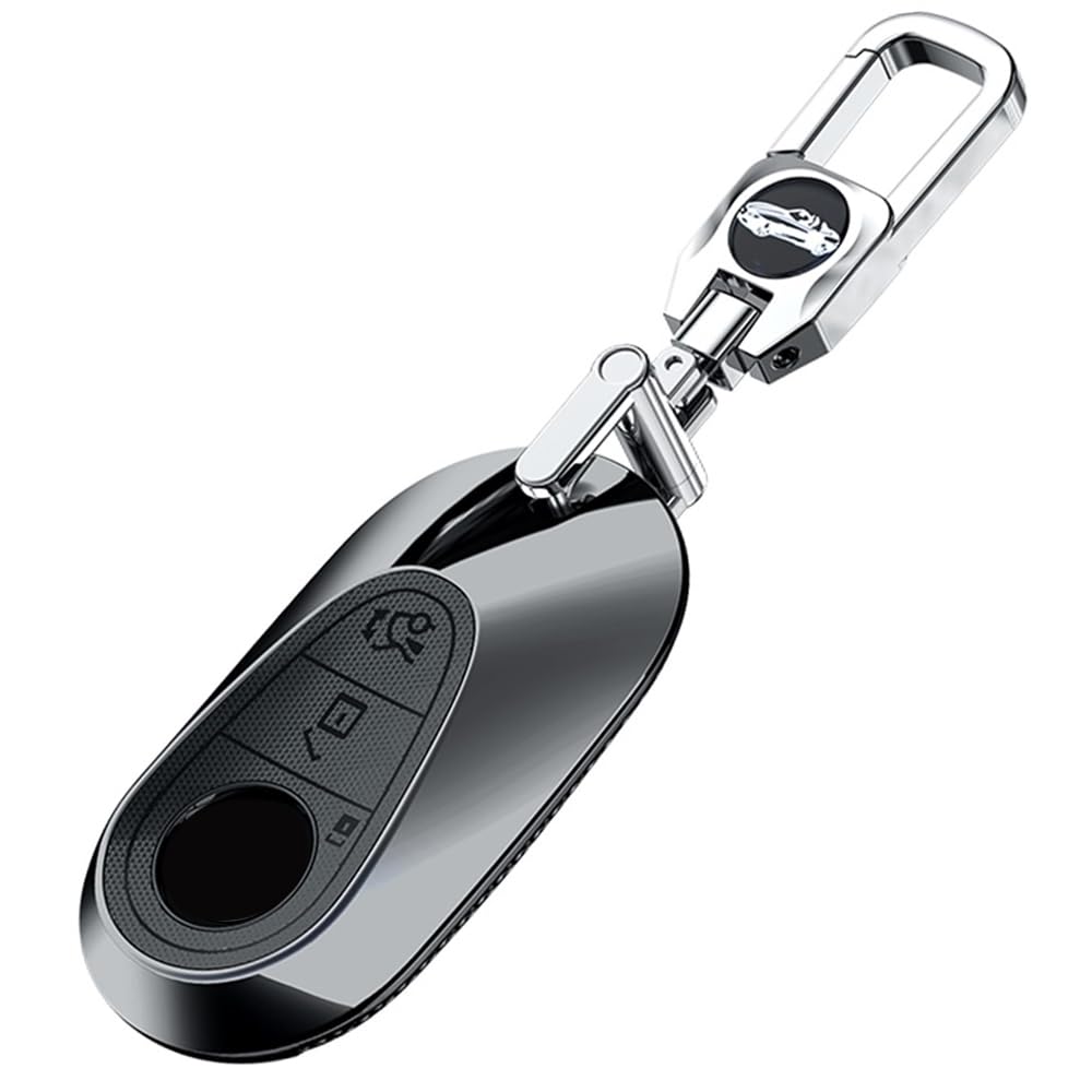 

[ontto] Mercedes Dedicated Smart Key Case, Key Cover, PC Material, Keychain, For Benz, Fits M чорний