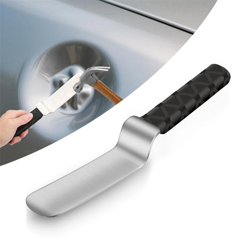 Car Dent Repair Tool Stainless Steel Z-Type Rubber Handle Leveling Flapping Pad Body Dent Removal Tool чёрный