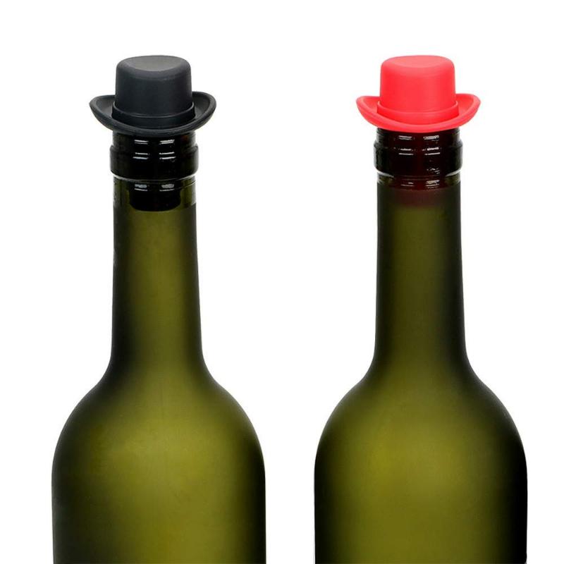 Silikonová zátka na láhev zátka na láhev korek na červené víno zátka na nalévání červeného vína roztomilý vrchní kryt gel na uchování čerstvosti