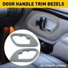 2X Interior Door Handle Gray Bezel Left For Right 1995-1999 Chevrolet C1500