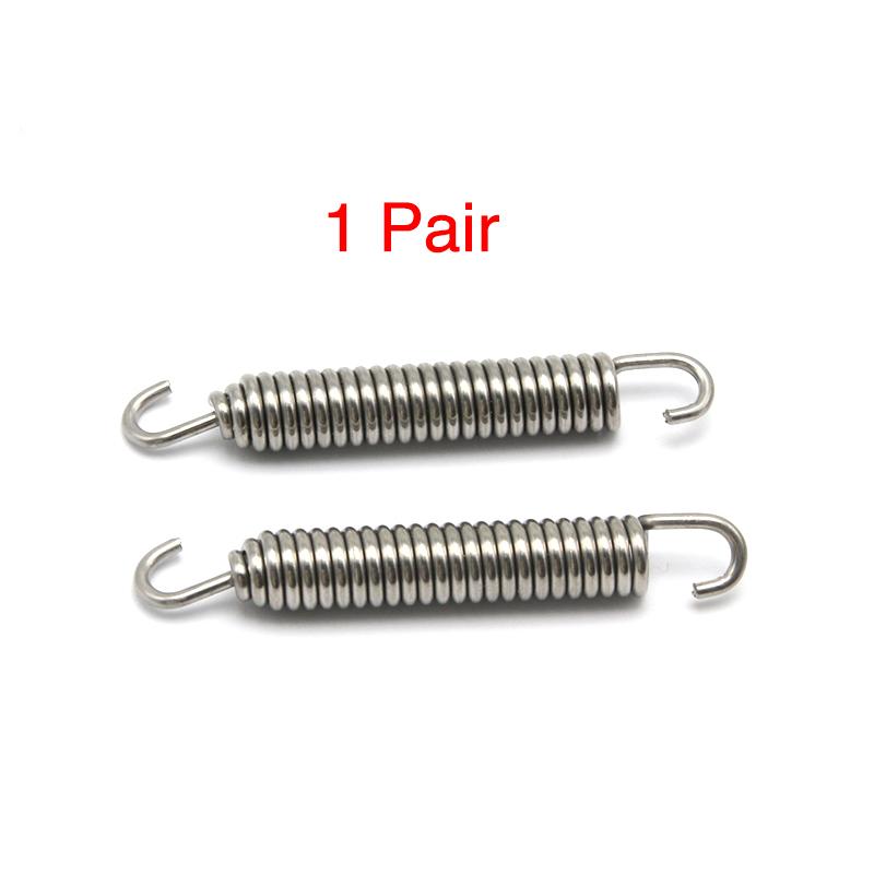 ZS Racing 2/6/10pcs Motorcycle Exhaust System Springs Fully Rotatable Stainless Steel Springs For Exhaust Middle Pipe