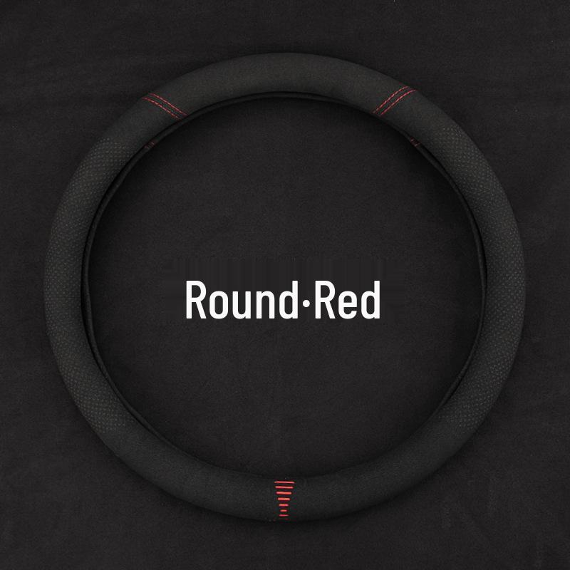 Suede & Genuine Leather Steering Wheel Cover for 9th & 10th Gen Accord - Ultra-Thin, All-Season