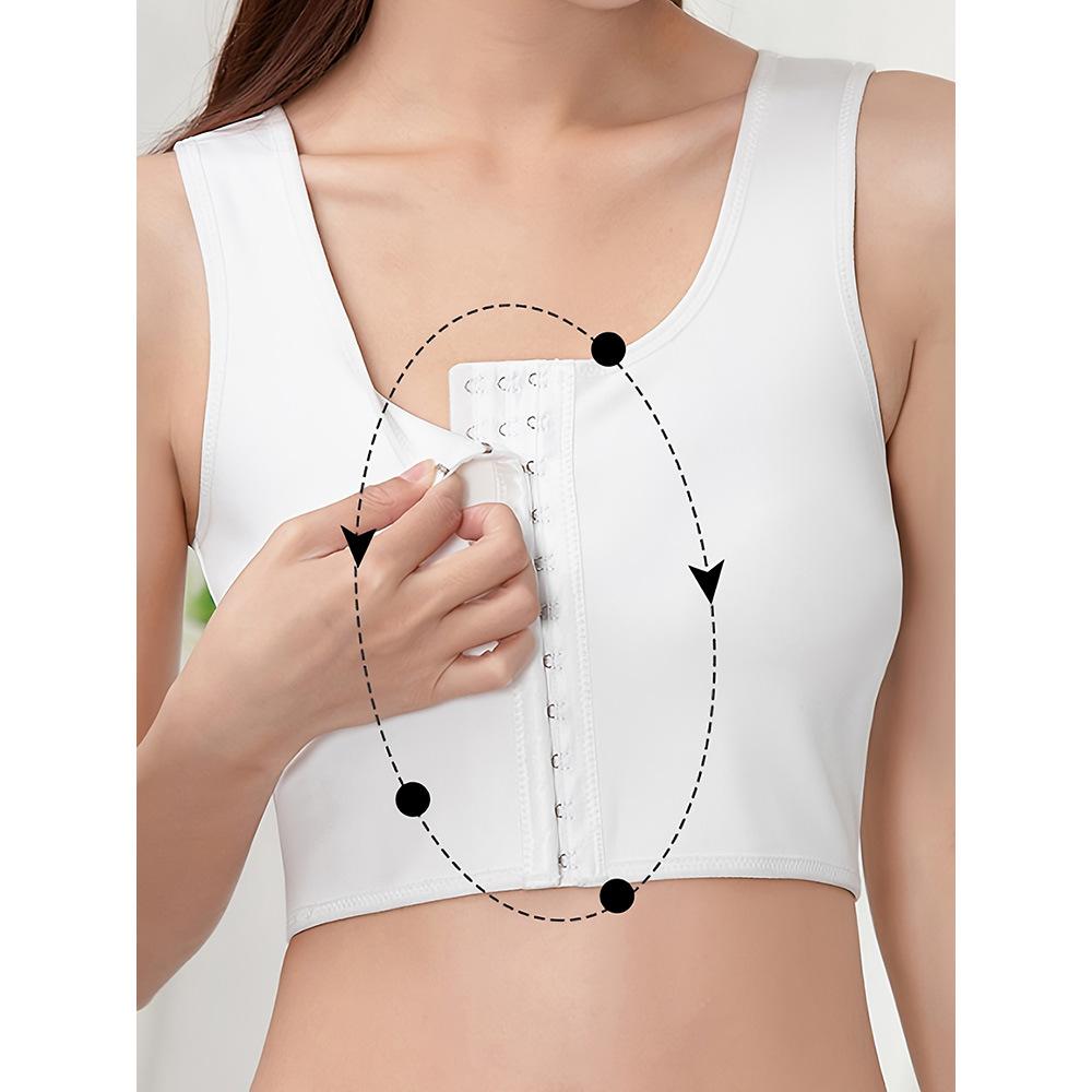 

Front Closure Shapewear Bra Top M белый