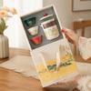 Guochao Jiangshan Gift Box with Ancient Rhyme Tea Set, a Full Set of Travel Outdoor Portability, a Pot of Three Cups of Gifts As a Gift