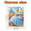 Disney Pearl Painting Set Cinderella in The Garden Exquisite and Sparkling Artwork Perfect for Home Wall Decoration and Handmade Gifts