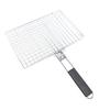 Grill Basket Portable Folding BBQ Grilling Rack for Fish Vegetables Shrimp Barbeque Cooking Accessories