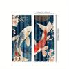 Set of 2 Japanese Koi Fish Curtains   Anime-Inspired Room Darkening Drapes for Bedroom Decoration