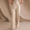 High Waist Wide Leg Pants for Women Casual Loose Fit Trousers with Front Pockets Office Style