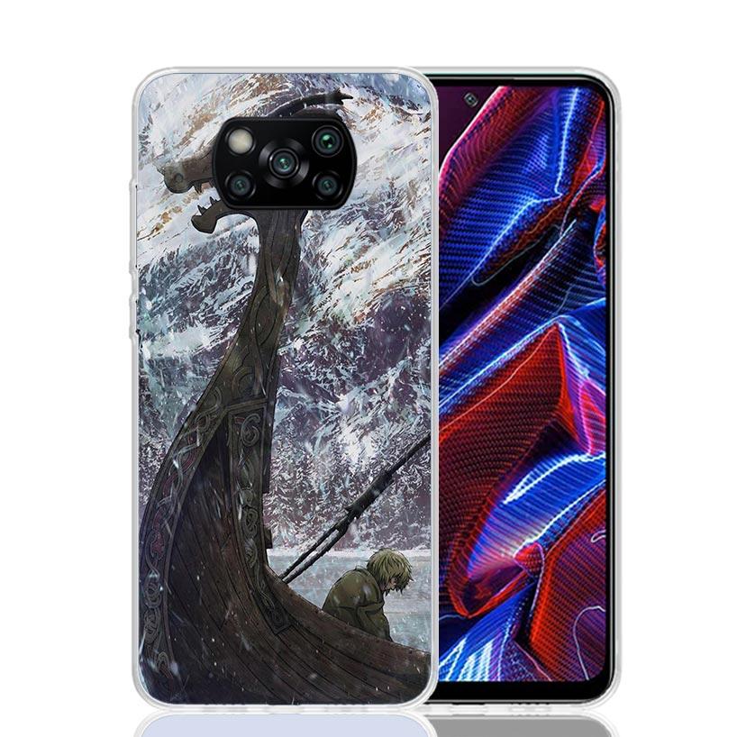 Vinland Saga Phone Case For Xiaomi Poco X7 X6 X5 Pro F7 Ultra Redmi 15C 15 13 13C 12 12C 10 10A 10C 9 9A 9C 9T Cover Poco X7 X6