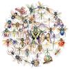 50 Stück Transparente Insekten Tiere Aufkleber Realistische Käfer Aufkleber Natur Insekten Aufkleber Wasserdichter Vinyl Aufkleber für Scrapbooking