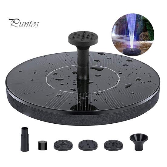 მზის ფრინველის აბაზანის შადრევანი 6 საქშენით, სწრაფი აქტივაცია, დაბალი ხმაური, თავისუფლად მდგომი, მცურავი, მზის პანელზე მომუშავე წყლის შადრევნის ტუმბო განათებით