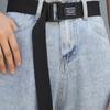 Casual Canvas Double Ring Buckle Belt Versatile Men and Women Universal Student Belt Jeans Accessories Simple and Fashionable