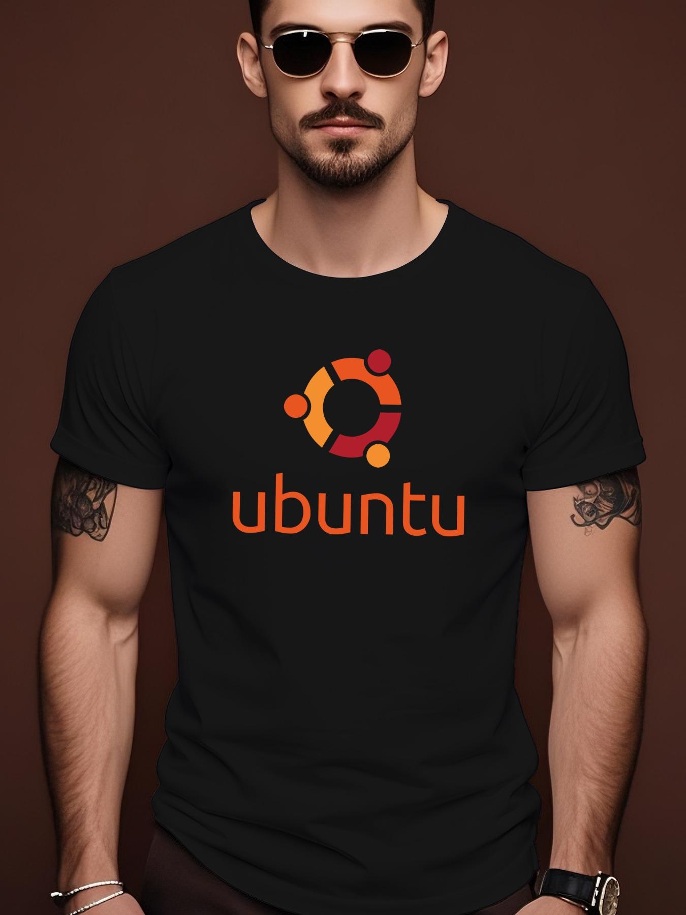 Ubuntu Graphic Tshirt - Blue Casual Summer Tee with Color... XXXXL