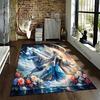 Wolf feathers artistic designcarpet Yoga living room room decor children's crawling mat doormat area rug games floor mat