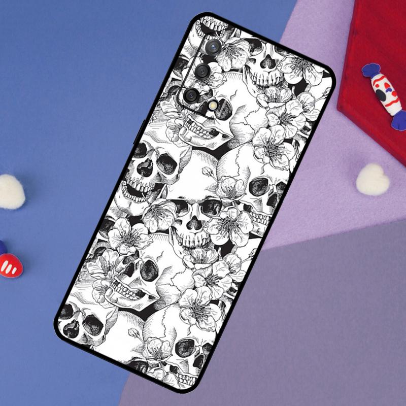 Gotische Bloemen Schedel Hoesje Voor Oppo A78 A18 A38 A74 A94 A54 A58 A98 A80 A60 A40 A96 A76 A16 A15 A17 A57 A5 A6 Pro