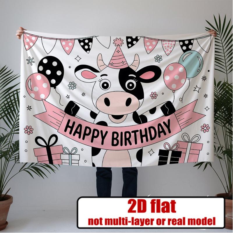 Party Backdrop Flat Milk Shower Bottles Patterns Electricity Needed Birthdays Photo Booth Background Birthday Party Decor