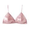 French Triangle Cup Wireless Bra with Adjustable Straps and Beautiful Back Design