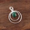Malachite Pendant, 925 Sterling Silver Pendant Jewelry. Handmade Pendant Gemstone Jewelry Gift For Women