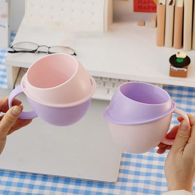 Cartoon High-value Mouthwash Cup Cute Dopamine Planet Toothbrush Cup Large Capacity Household Tooth Cup Student Wash Cup/