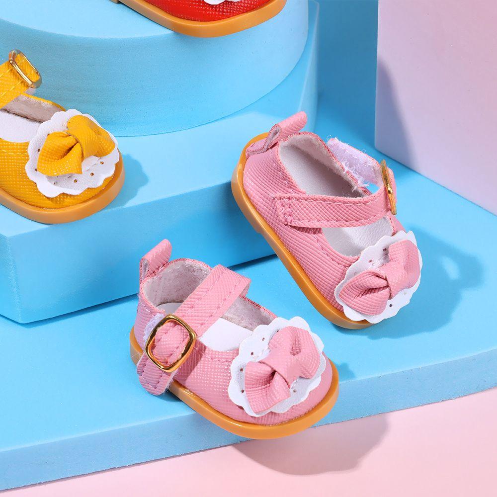 Cotton Doll 14 Inches Handmade Boots Doll Leather Shoes Mini Bow Shoes Doll Shoes Doll Casual Shoes
