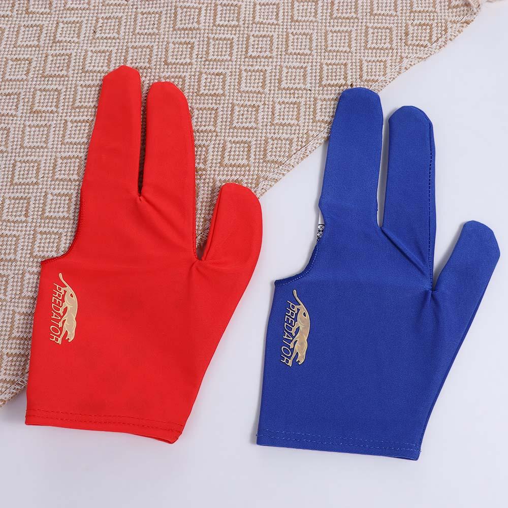 Leopard Fitness Gloves Letter Left Hand Gloves Snooker Billiard Gloves Three Finger Billiard Gloves