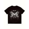 Black T Shirt Darkness Butterfly Skull Graphic Print Unisex Streetwear Casual Wear Music Festival Outfit
