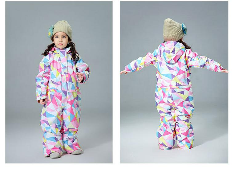 Combinaison de Ski MUTUSNOW pour Enfants - Combinaison de Neige Chaude Une Pièce pour Garçons/Filles