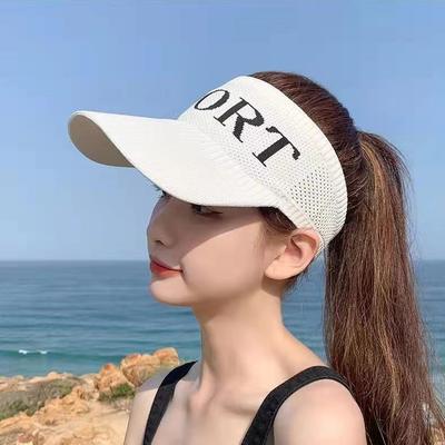 Spring and Summer Sun Protection, Empty Top Hat, Women's, Outdoor Sports, Sun Hat, Knitted Hat, Running and Cycling, Duck Tongue, Sun Hat