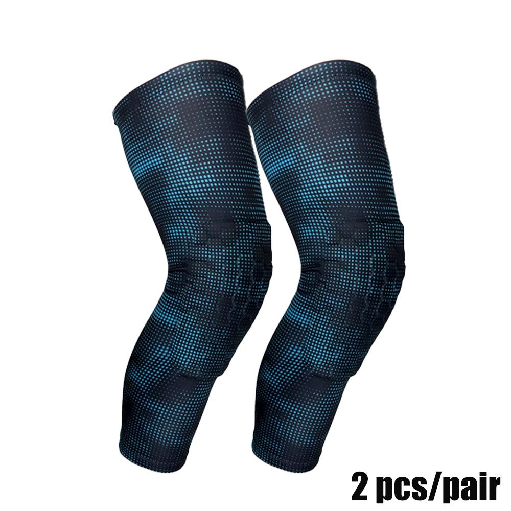 1 Pair Basketball Knee Pads Athletic Protector Leg Compression Sleeve Honeycomb Brace Kneepad Fitness Gear Volleyball Gym Support