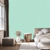 Geometric rhombus wallpaper mint, white and sea blue 50x1000
