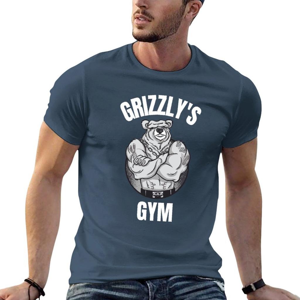 Grizzlys Gym Fitness Bodybuilding Bear Grizzly Bears TShirt Classic Basic Casual TShirt