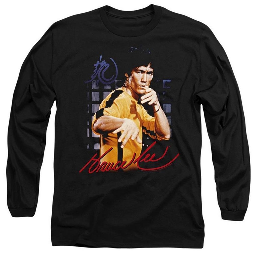 Bruce Lee Unisex Adult Yellow Jumpsuit Long-Sleeved T-Shirt