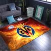 1PC rug Vill-arreal Flames Carpet, Chair Rug,Area Rug for Office Bedroom living rooms bedroom, Doormat decor Christmas fan gifts