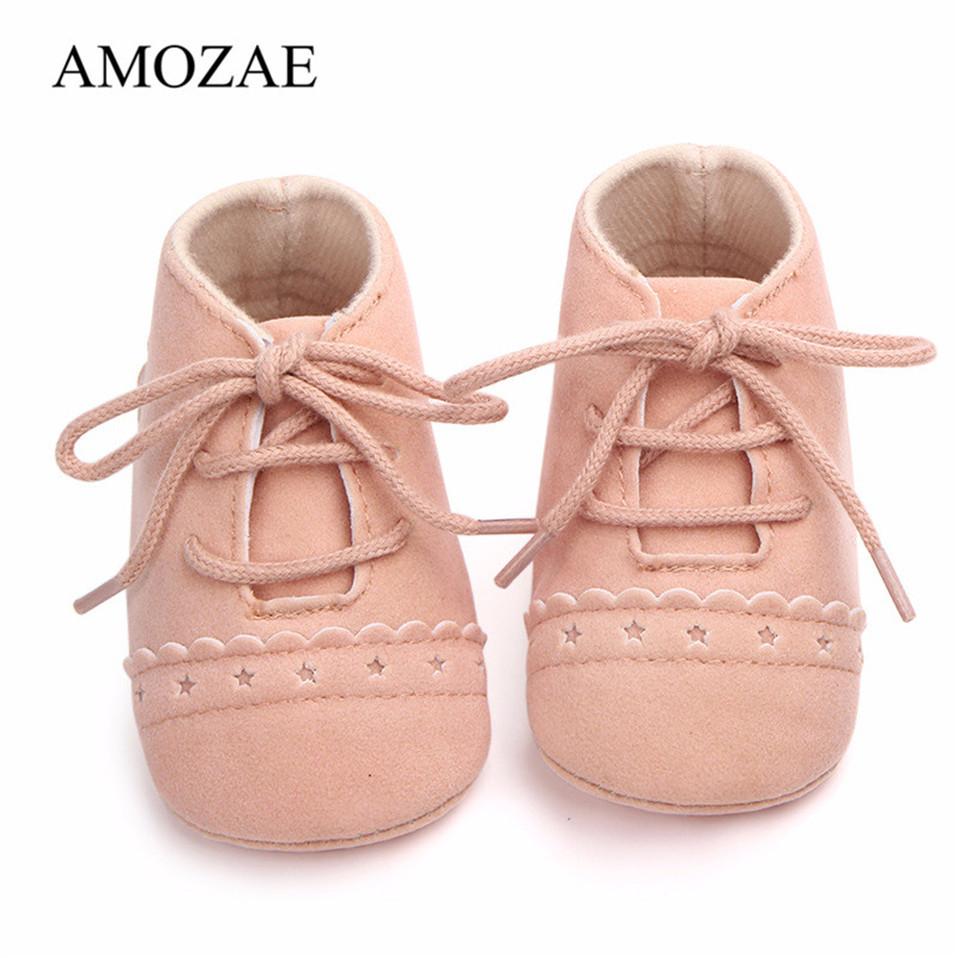 Children Clothing Yulin-001 Boys Newborn Baby Shoes Girls Soft Warm Nubuck Leather Prewalker Anti-Slip Shoes Canvas Sports Sneakers Moccasins Footwear Shoes Cm