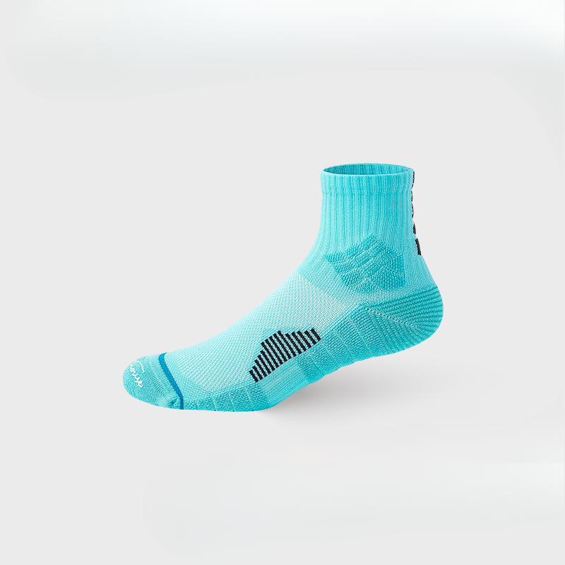 Men Spring Anti Bacterial Deodorant Towel Bottom Breathable Fast Dry Sweat Absorption Sports Tennis Tube Socks