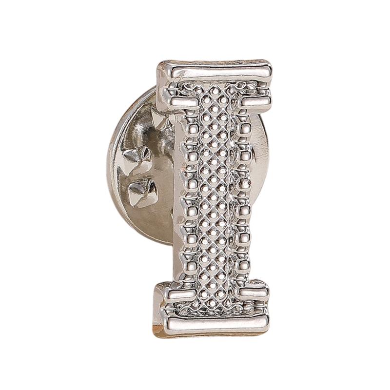 A-Z Letter Initial Lapel Pin Brooches Vintage Coat Suit Shirt Badge Party Office Brooch Pins Gifts For Men And Women Accessories