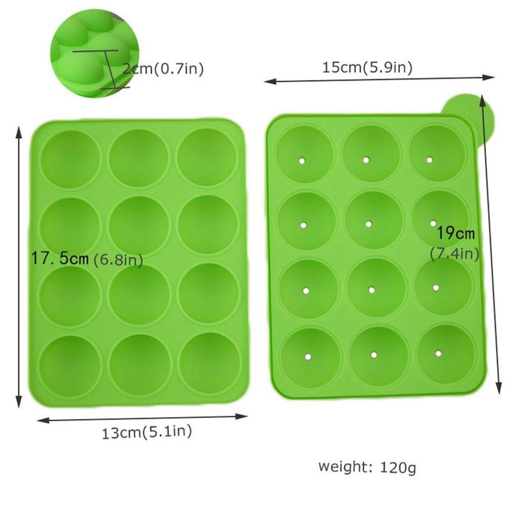 Silicone Mould 3d Lollipop Mold Heart Cake Maker Candy Bar Chocolate Mold Ice Cube Pastry Accessory