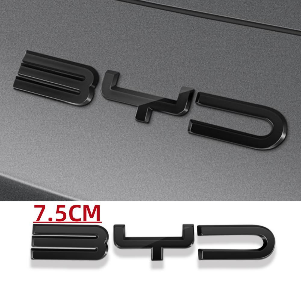 

For BYD Song Plus EV DMI 2024 2025 BYD SEALION 6 Accessories Car Front Bumper Emblem Badge Decal Black Carbon Logo Refit Sticker