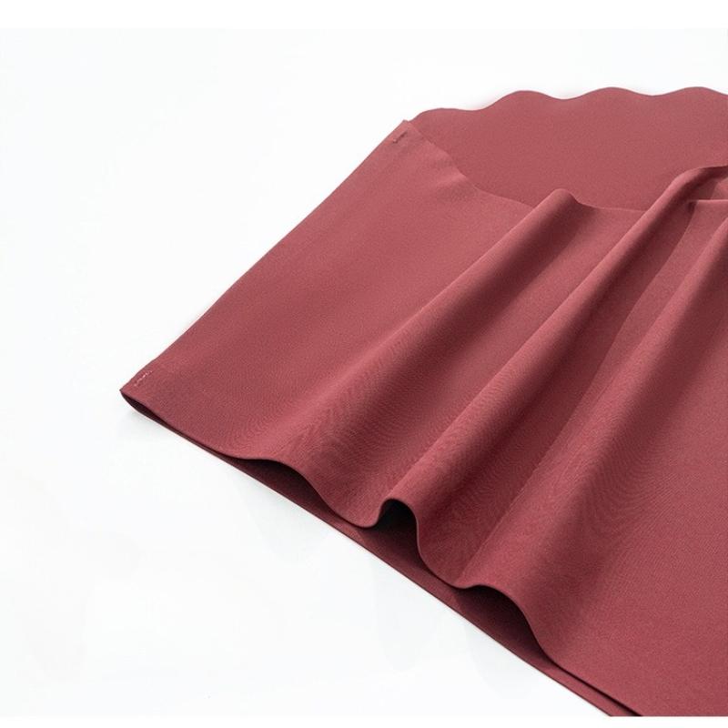 Sexy High-waisted Plus-size Tummy Control Women's Briefs with A Fashion Wavy Lace Trim Seamless Yoga Panties