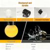 Waterproof Outdoor LED Solar String Lights - High Brightness G50 Bulbs for Camping, Courtyard, and Christmas Decor