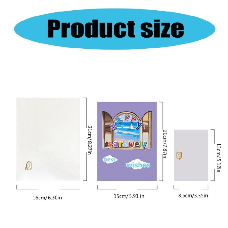 Celebratory Graduation and Retirement Card Elegant Paper 3D Greeting Card for Memorable Graduation Retirement Farewells