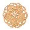 Creative Lotus Flower Drink Coasters Wooden Round Cup Mat Table Mat Tea Coffee Mug Placemat Home Decoration Kitchen Accessories
