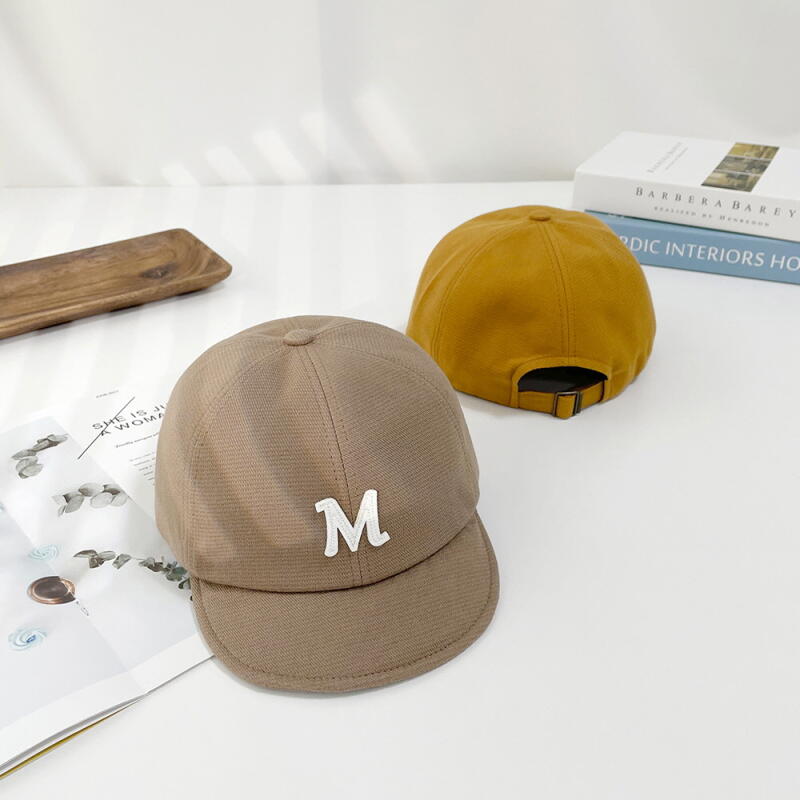 Royi Women s Short Brim Alphabet Cap Detail Hat Cute Beige