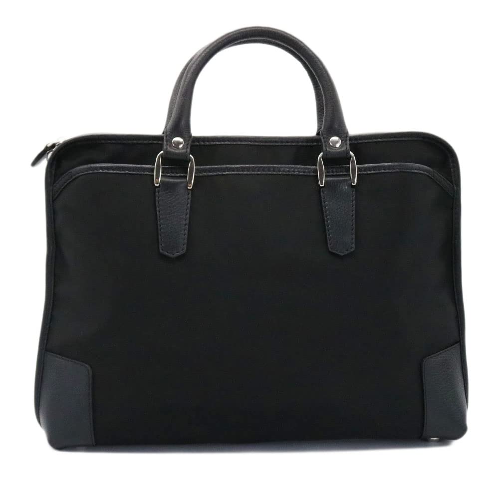 STEFANOMANO Time Briefcase in Limonta Nylon and Genuine Luxury Large Made in Italian Leather Business Perfect for Commuting and Office [Limited Offer]